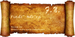 Futó Nóra névjegykártya
