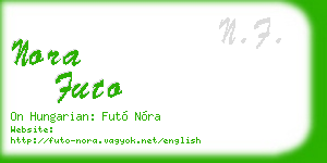nora futo business card