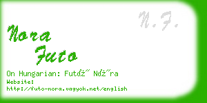 nora futo business card